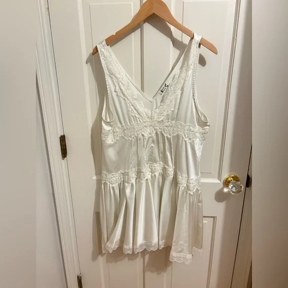 Free People Lace-Trim dress - White - Picture 3 of 6